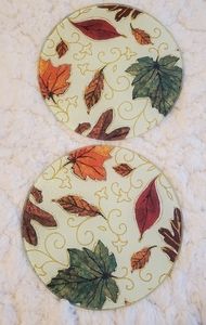 Set of 2 Ganz Cutting Boards - Fall Leaves